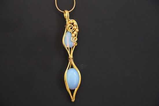 Immagine di tear of hope, collana in opalite 